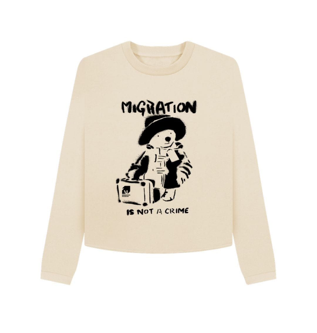 Oat Migration is Not a Crime Organic Cotton Boxy Jumper