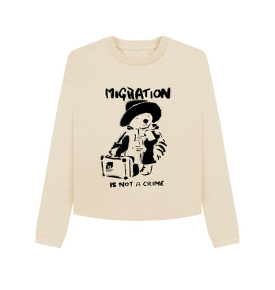 Oat Migration is Not a Crime Organic Cotton Boxy Jumper