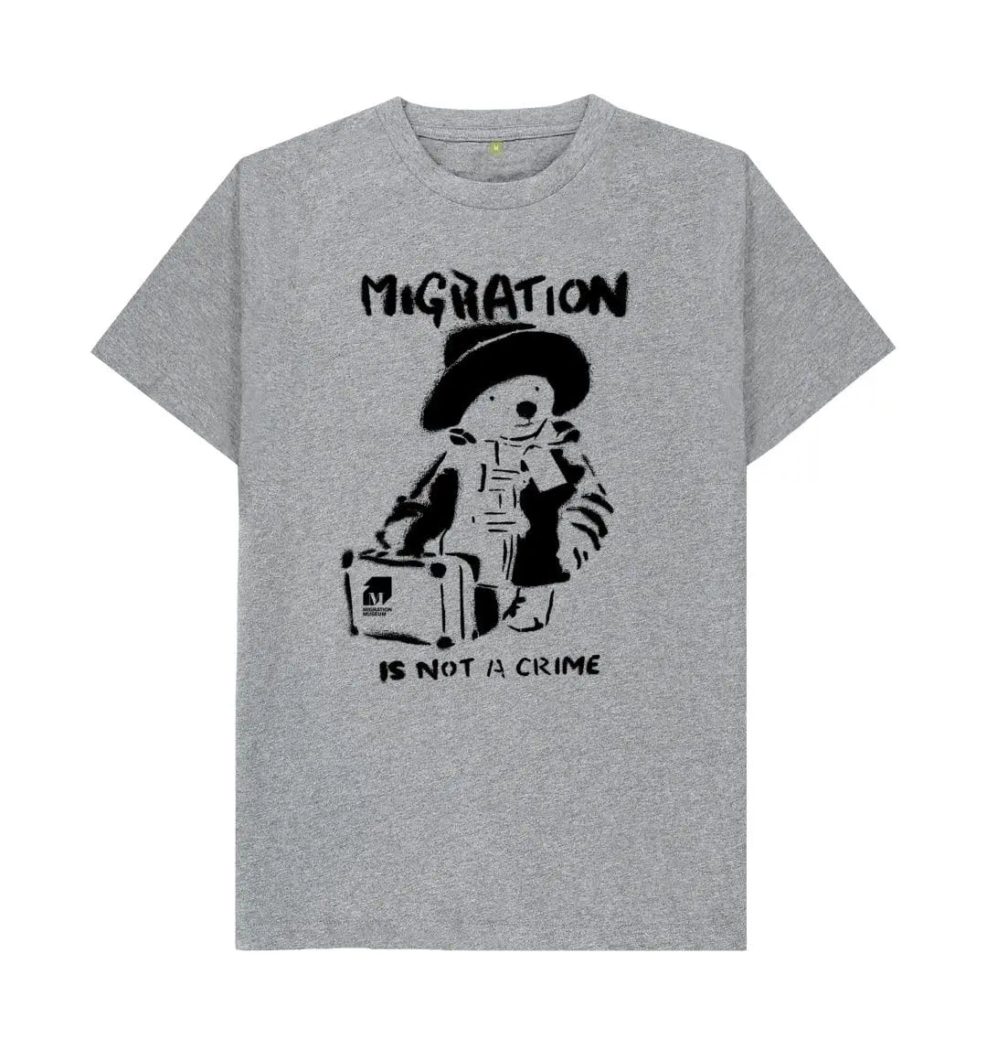 Migration Is Not A Crime - Organic Cotton Men's T-shirt - Migration Museum Shop
