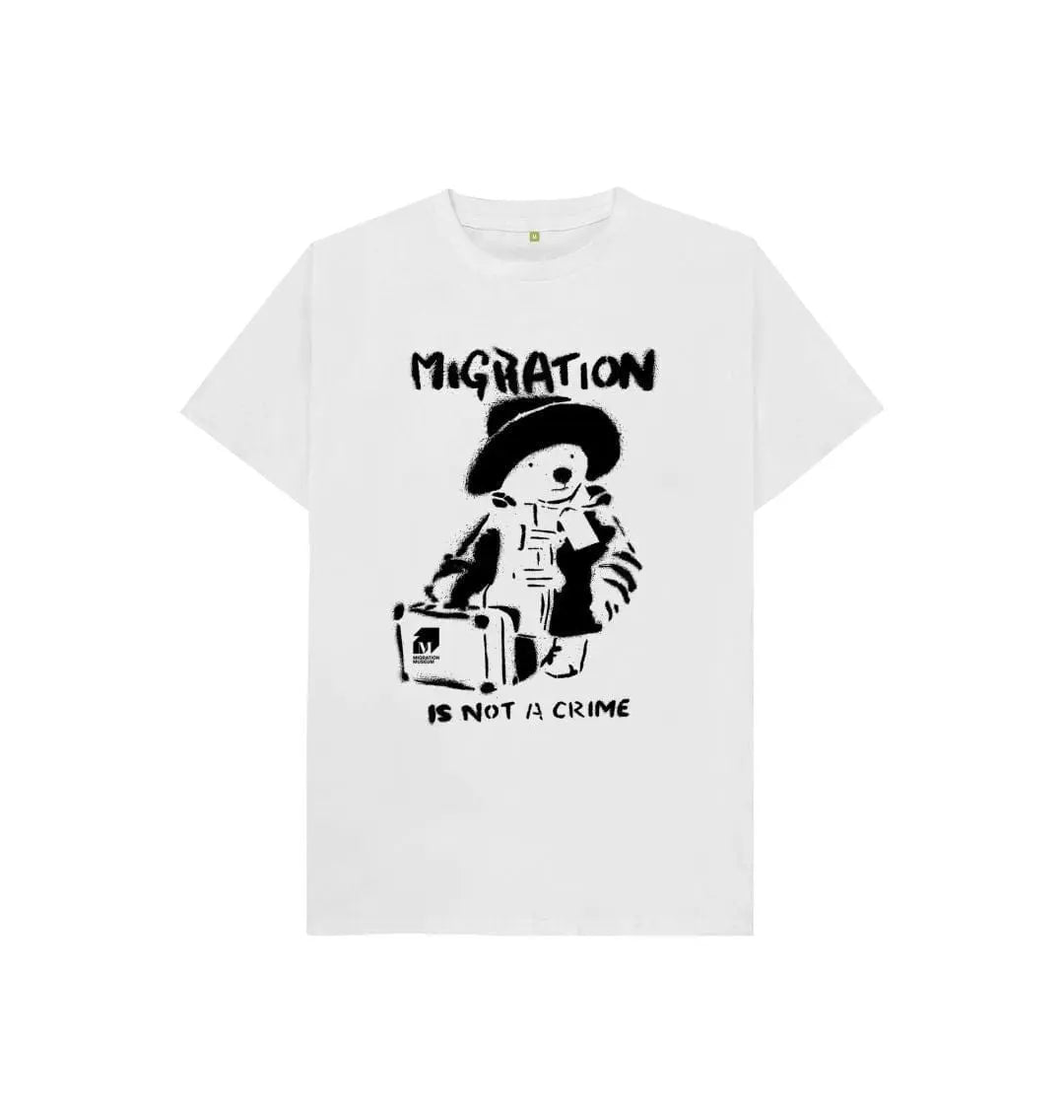 Migration Is Not a Crime - Organic Cotton Children's T-shirt - Migration Museum Shop