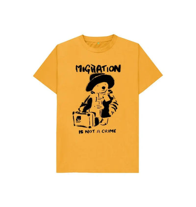 Migration Is Not a Crime - Organic Cotton Children's T-shirt - Migration Museum Shop