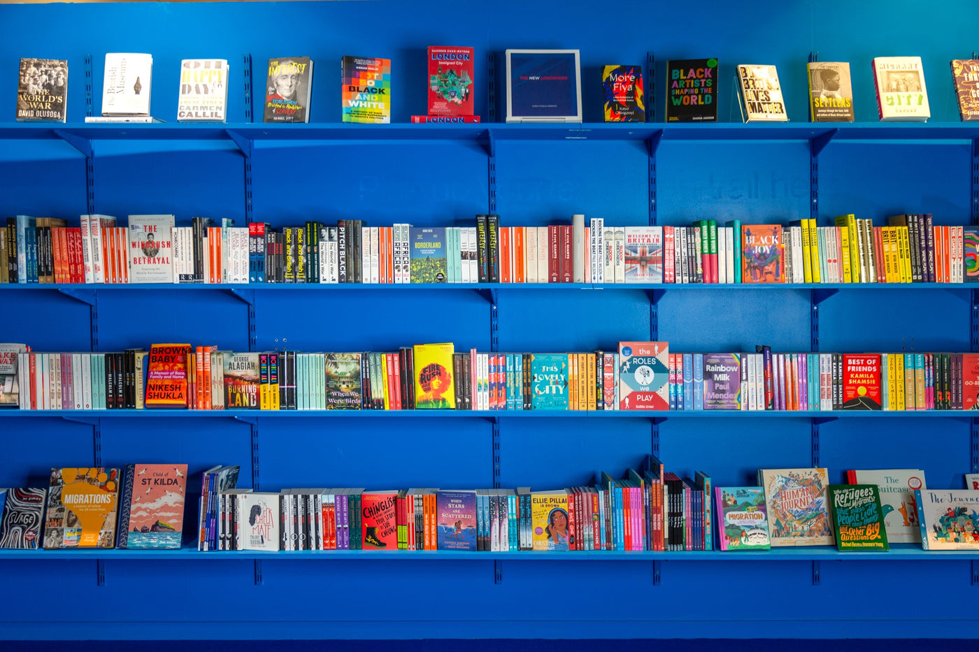 Migration Musuem Shop Shelves of Books