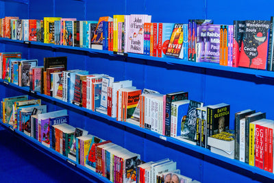 Migration Musuem Shop Shelves of Books