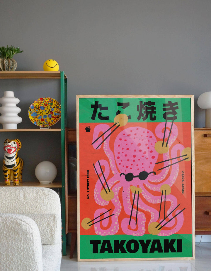 TAKOYAKI Art Print - A4 Size: A4