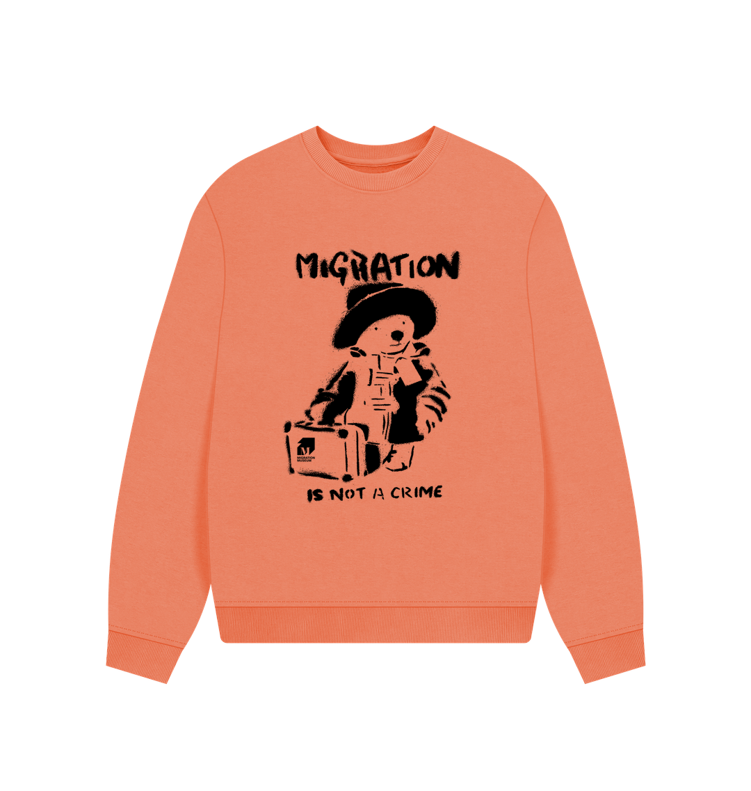 Apricot Printed Sweater Front