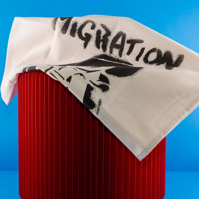 Migration Is Not a Crime Tea Towel