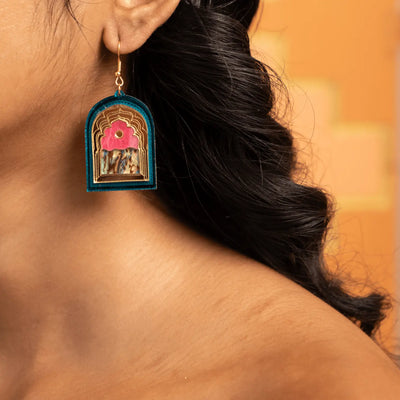 Anisha Parmar Hanging Doorway Earrings - Migration Museum Shop