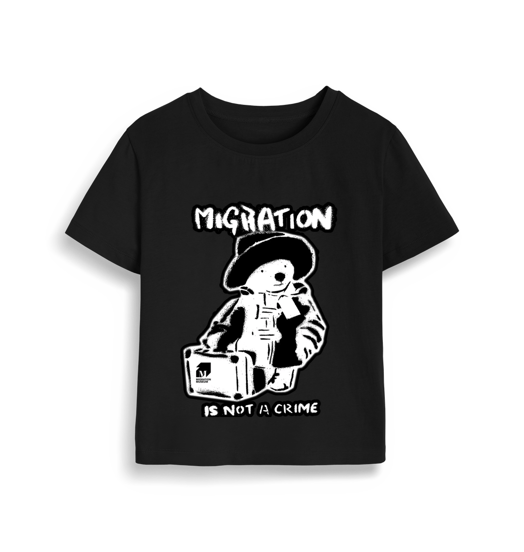 Black Printed T-shirt Front