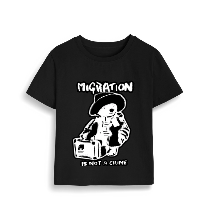 Black Printed T-shirt Front