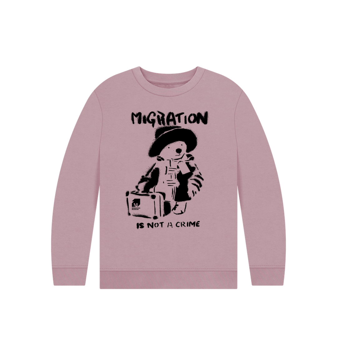 Mauve Migration Is Not A Crime - Children's Jumper