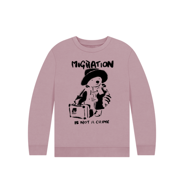 Mauve Migration Is Not A Crime - Children's Jumper