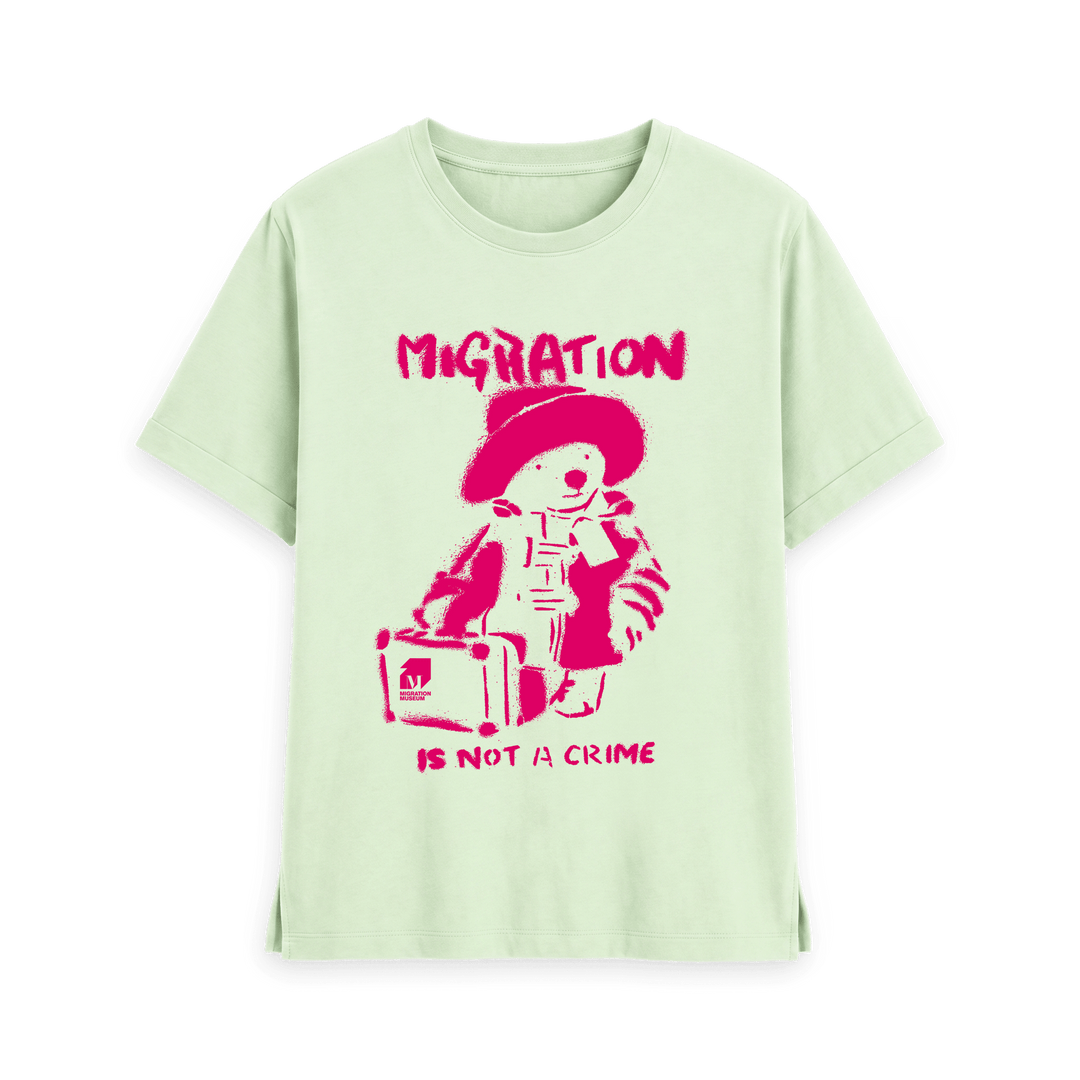 Pastel Green Printed T-shirt Front