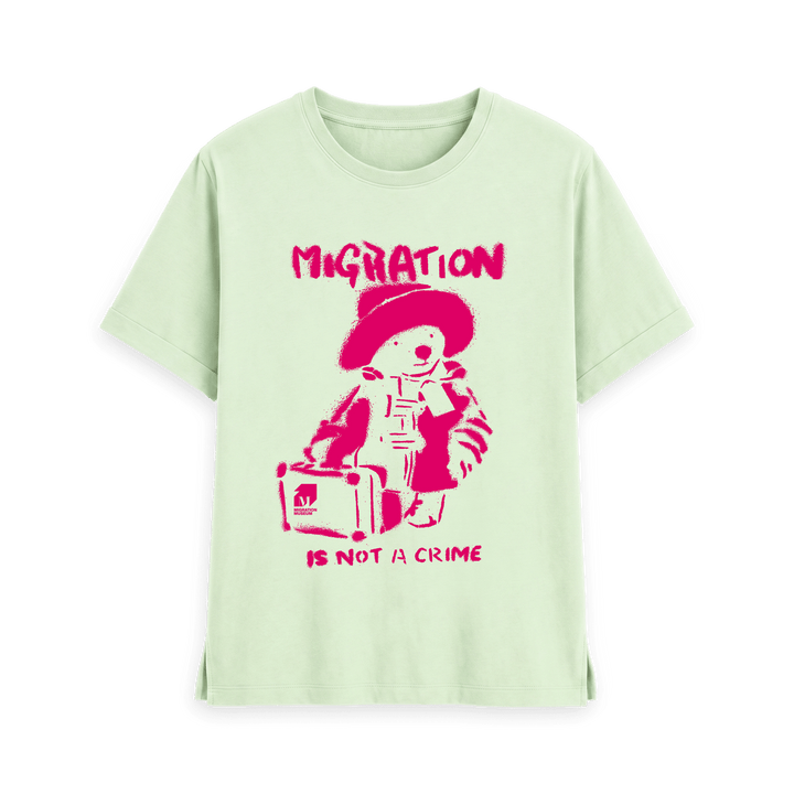 Pastel Green Printed T-shirt Front
