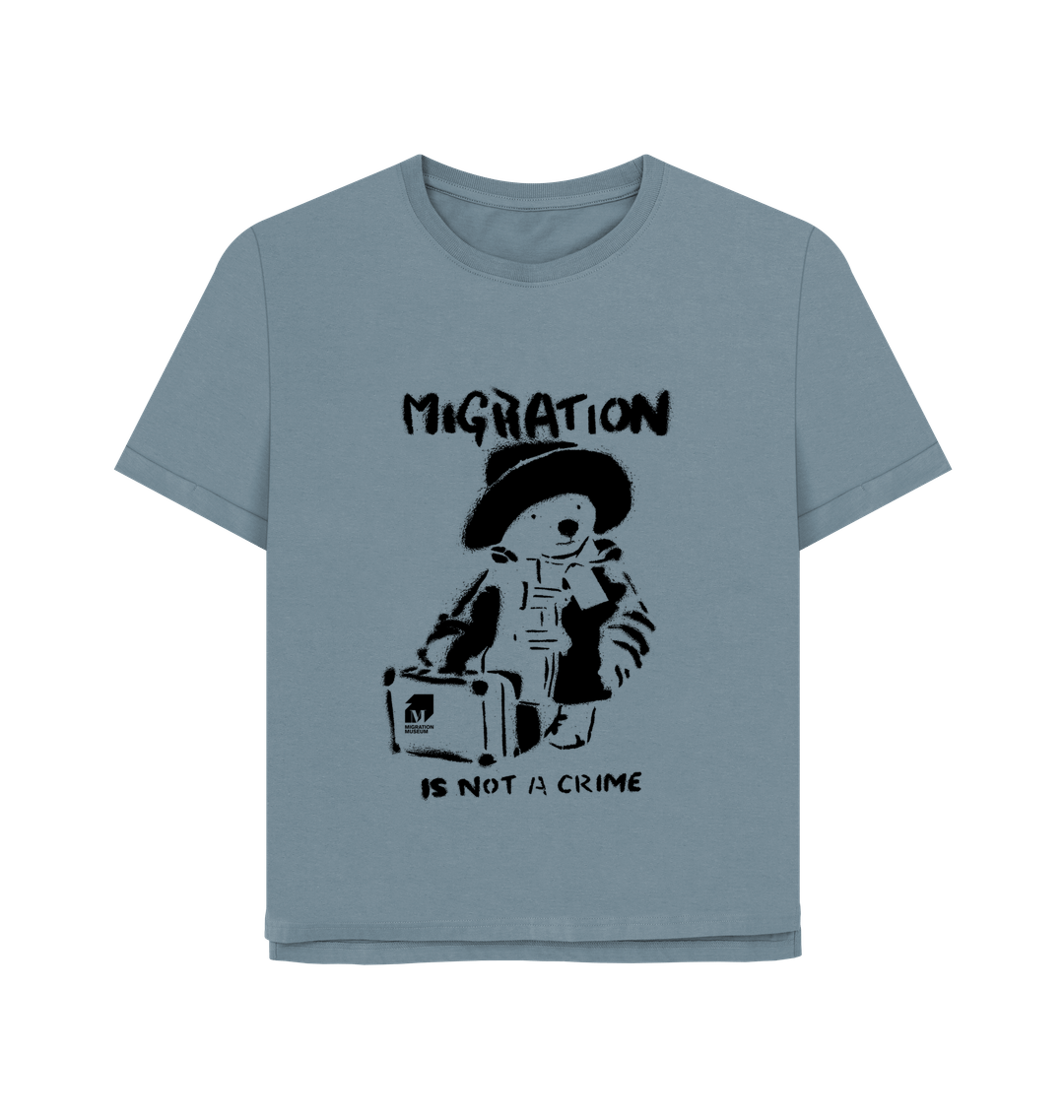 Stone Blue Printed T-shirt