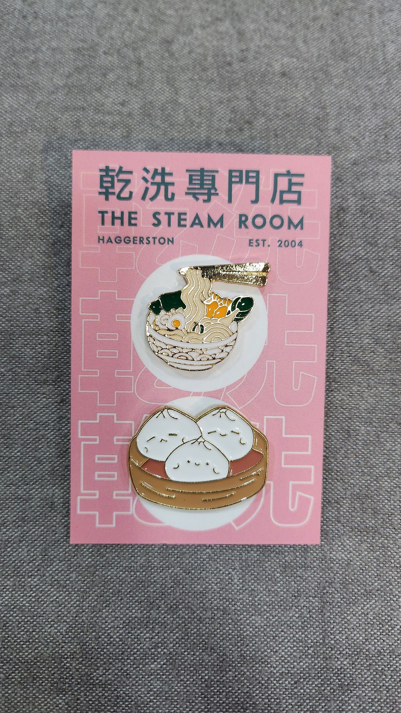 The Steam Room Pin Badges