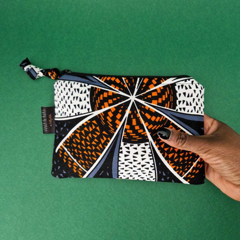 Lolly & Kiks African Print Zip Pouch Lolly & Kiks