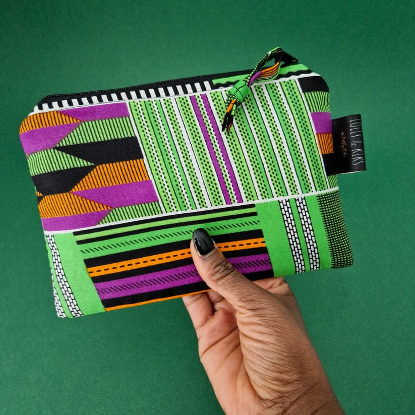 Lolly & Kiks African Print Zip Pouch Lolly & Kiks
