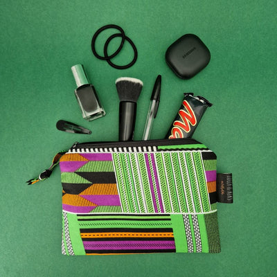 Lolly & Kiks African Print Zip Pouch