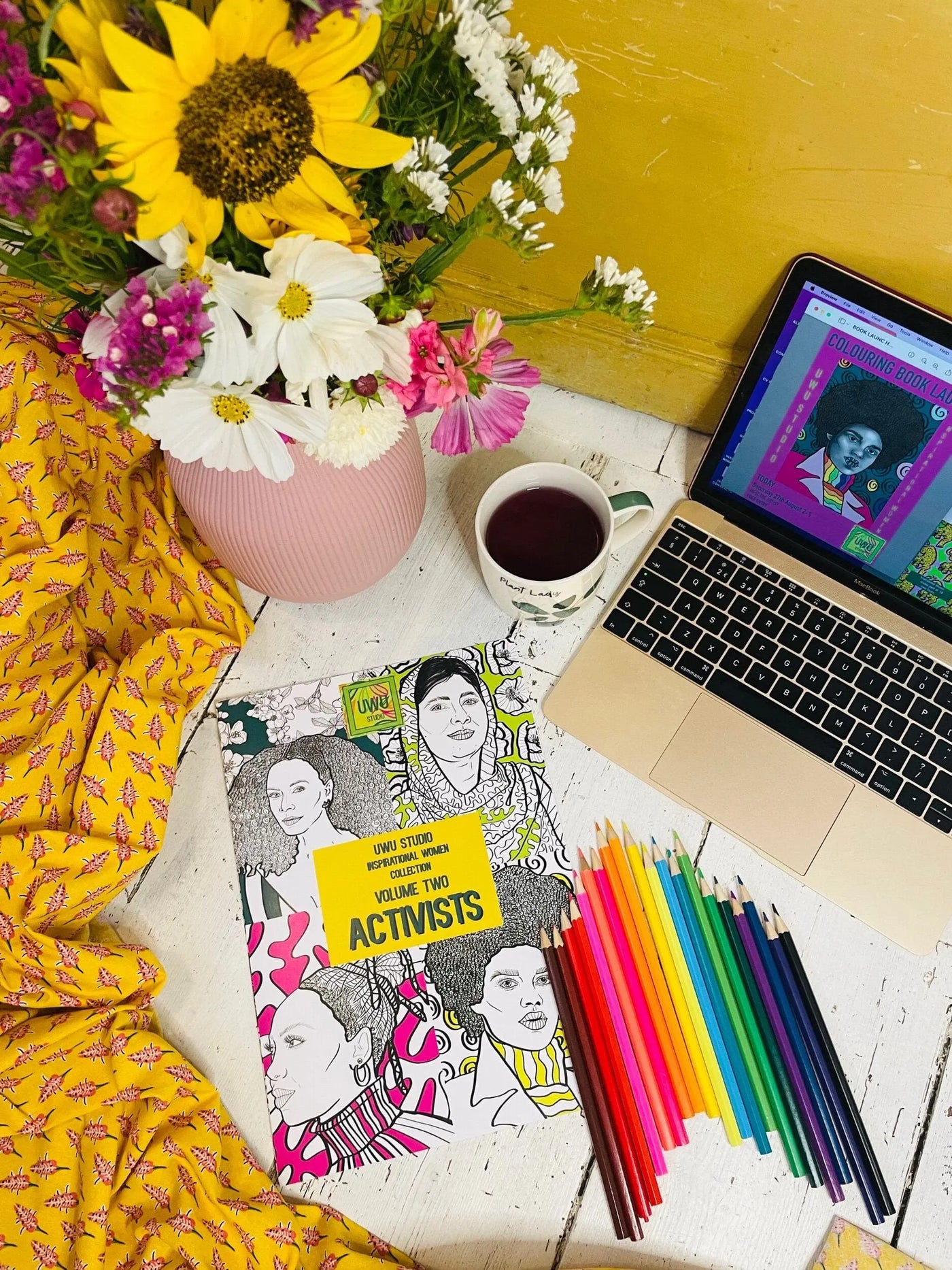 Inspirational Women Colouring Book by Uwu Studio - Activists - Migration Museum Shop