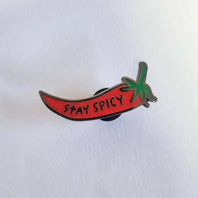 Stay Spicy Enamel Pin The Playful Indian