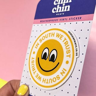 Chin Chin - Smiley In South We Trust Vinyl Sticker