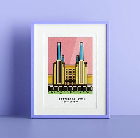 Chin Chin - Battersea Power Station SW11 Print A4