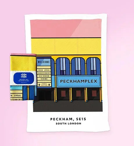 Chin Chin - Peckham SE15 Tea Towel 100% cotton - Migration Museum Shop