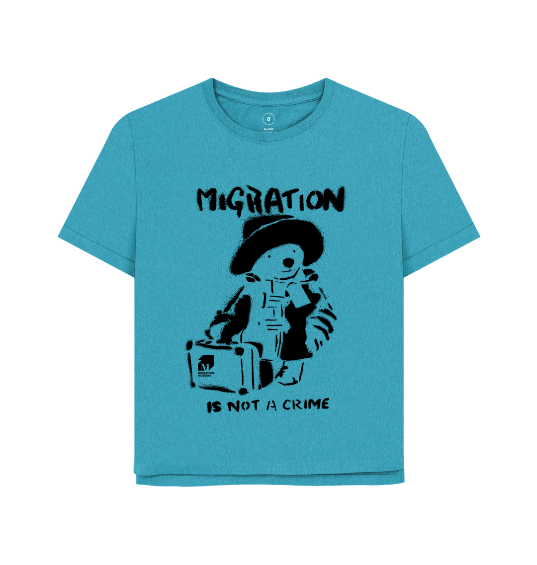 Ocean Blue Printed T-shirt Front