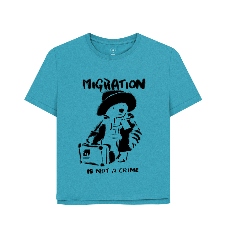 Ocean Blue Printed T-shirt Front