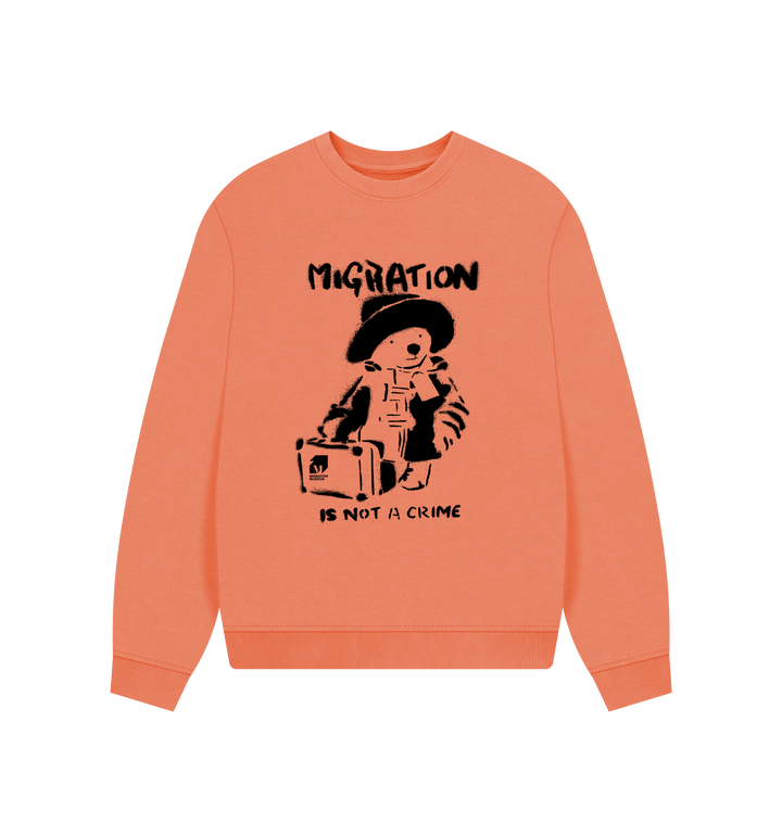 Apricot Printed Sweater Front