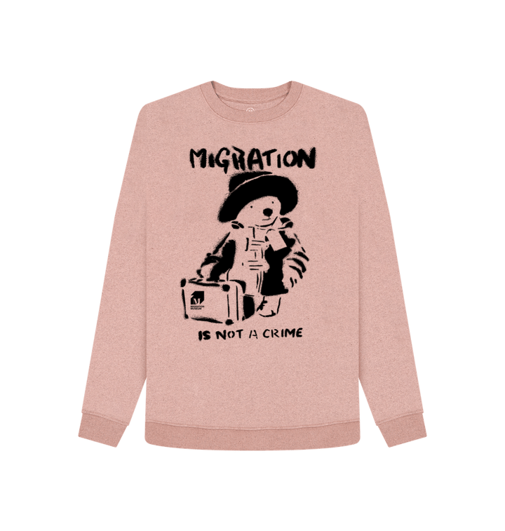 Sunset Pink Recycled Printed Sweater Front