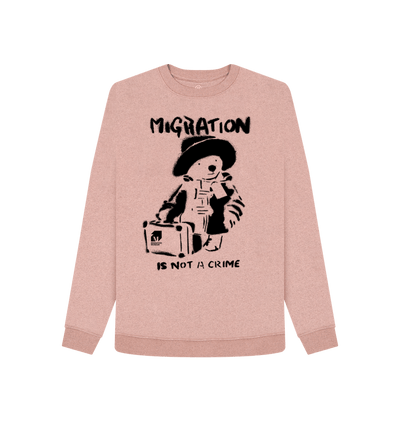 Sunset Pink Recycled Printed Sweater Front