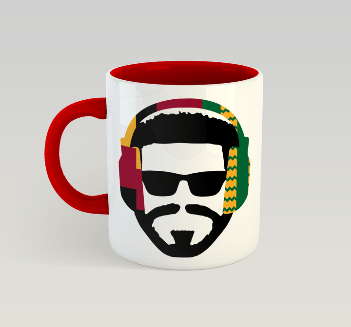 Music Man (Kente) Mug: Red
