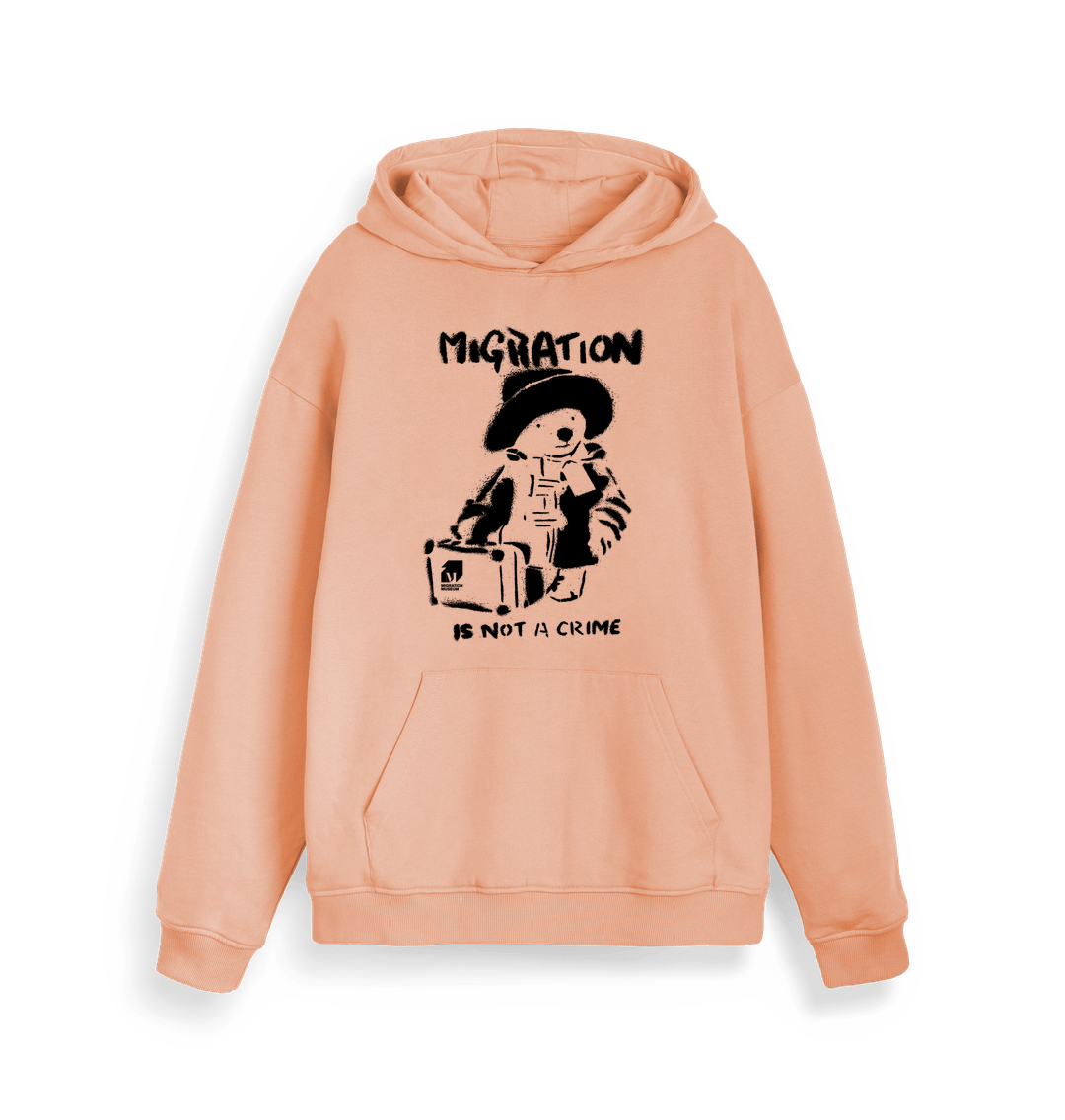 Fraiche Peche Migration is Not a Crime Organic Hoodie - New