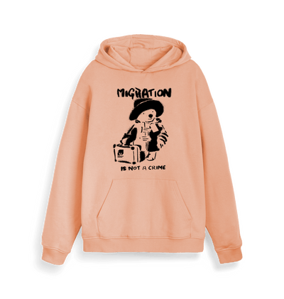 Fraiche Peche Migration is Not a Crime Organic Hoodie - New