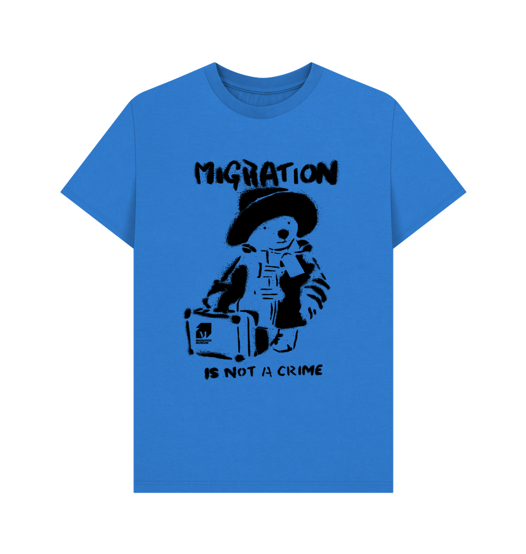 Bright Blue Printed T-shirt Front