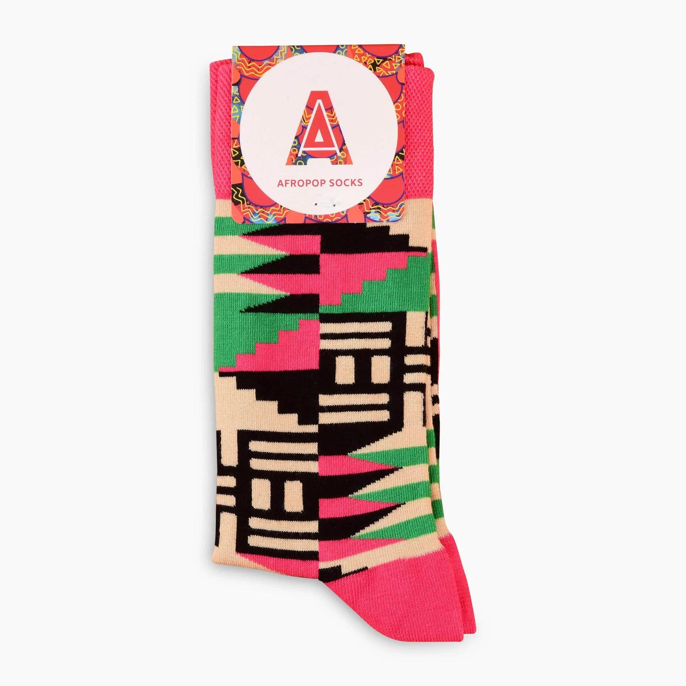 Scholar Socks (Pink): M Afropop