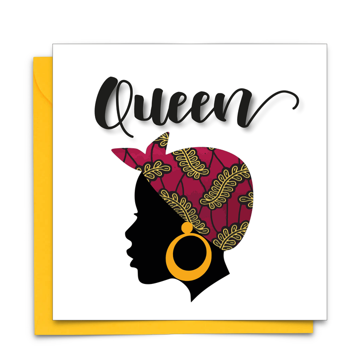 Queen - Luxury Afrocentric | Everyday Greeting Card: Kente