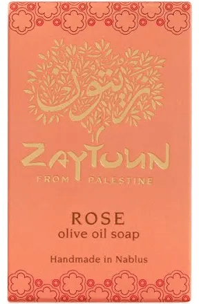 Zaytoun Rose Olive Oil Soap 100g Zaytoun