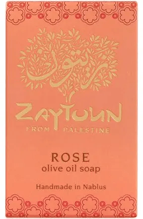 Zaytoun Rose Olive Oil Soap 100g