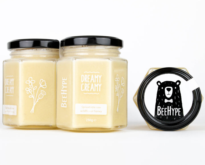 Bee Hype Dreamy Creamy - Raw Wildflower Blossom Honey | Hive To Jar