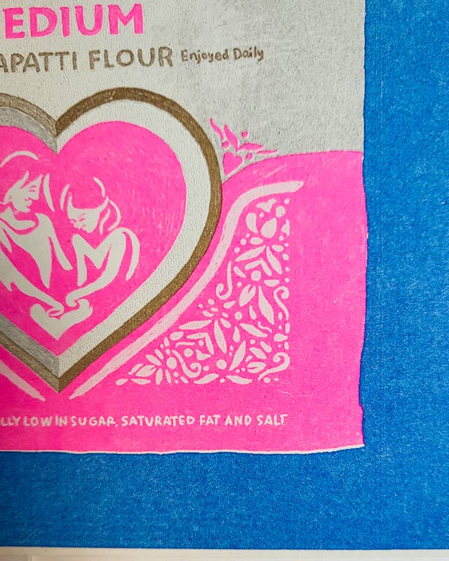 Elephant Atta - A5 Risograph Print