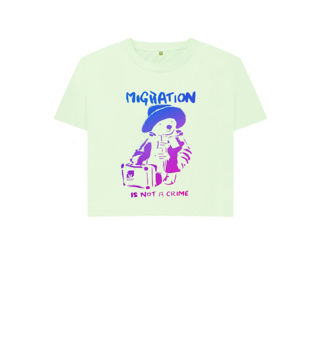 Pastel Green Printed T-shirt Front