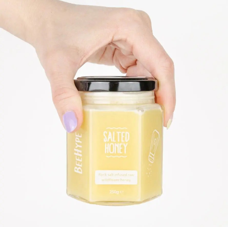 BeeHype Free-From Salted Caramel Honey - Migration Museum Shop