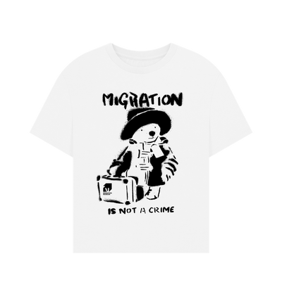 White Printed T-shirt Front