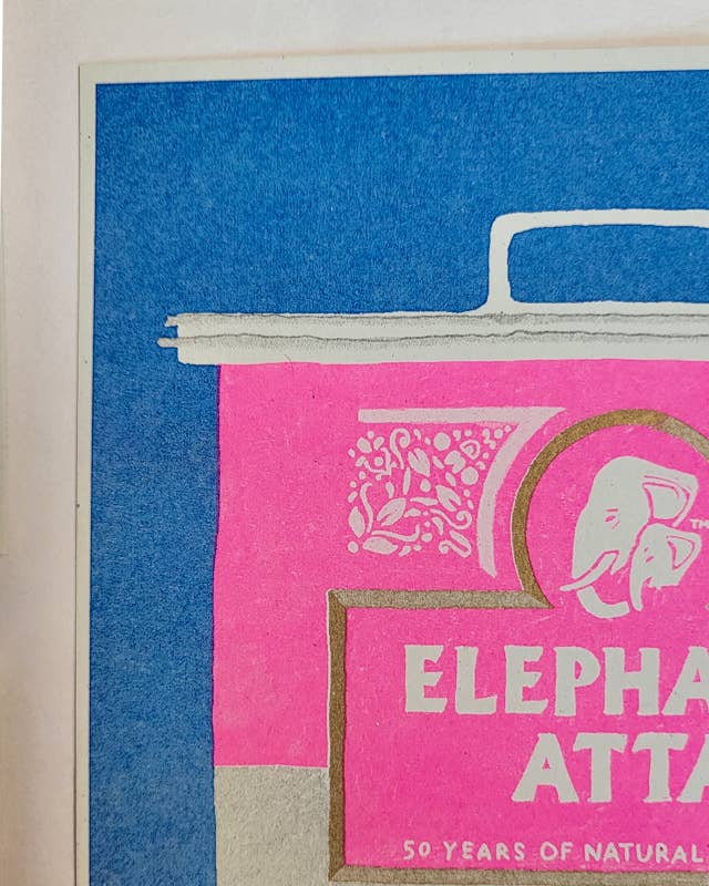 Elephant Atta - A5 Risograph Print