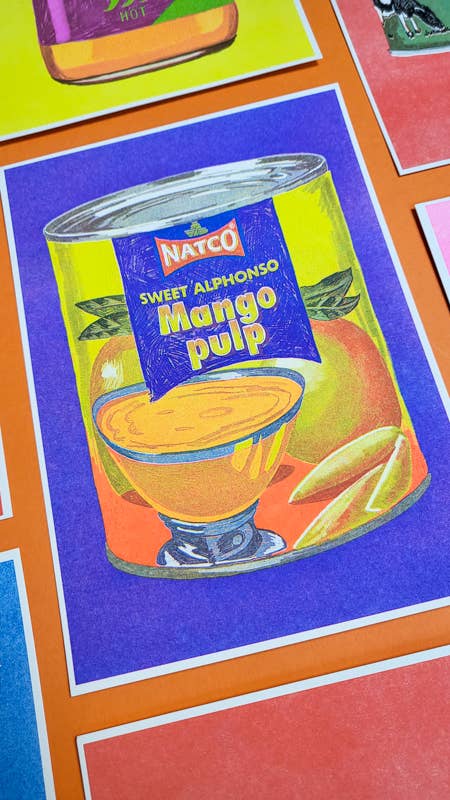 Mango Pulp - A5 Risograph Print
