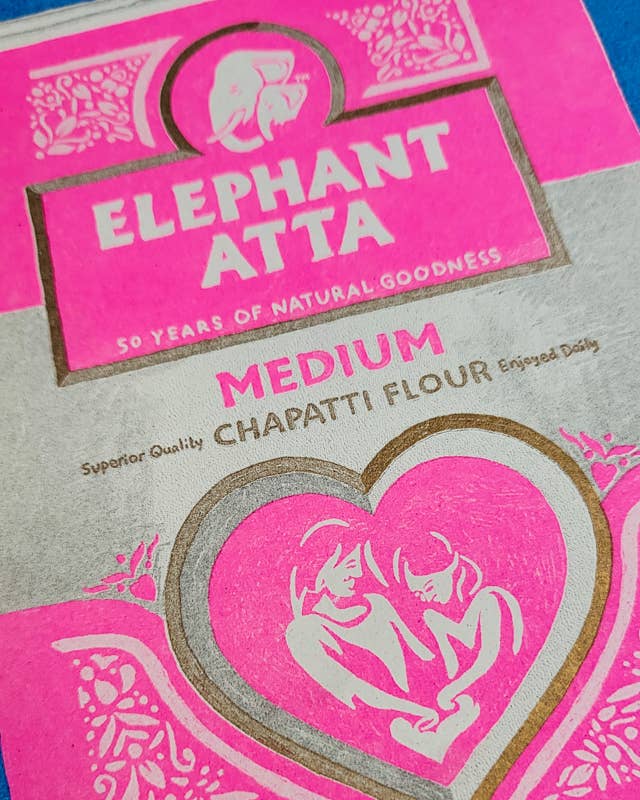 Elephant Atta - A5 Risograph Print