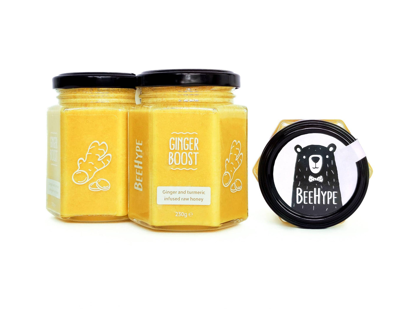 Ginger Boost Honey - Superfood blend with ginger &  turmeric BeeHype