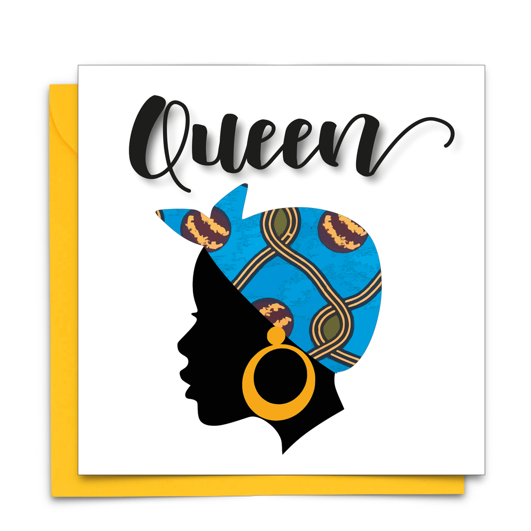 Queen - Luxury Afrocentric | Everyday Greeting Card: Kente